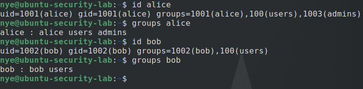 Ubuntu group membership configuration