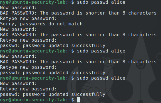 Testing Ubuntu authentication policy